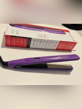 New - Remington Purple Hair Straightener with Silver Plates